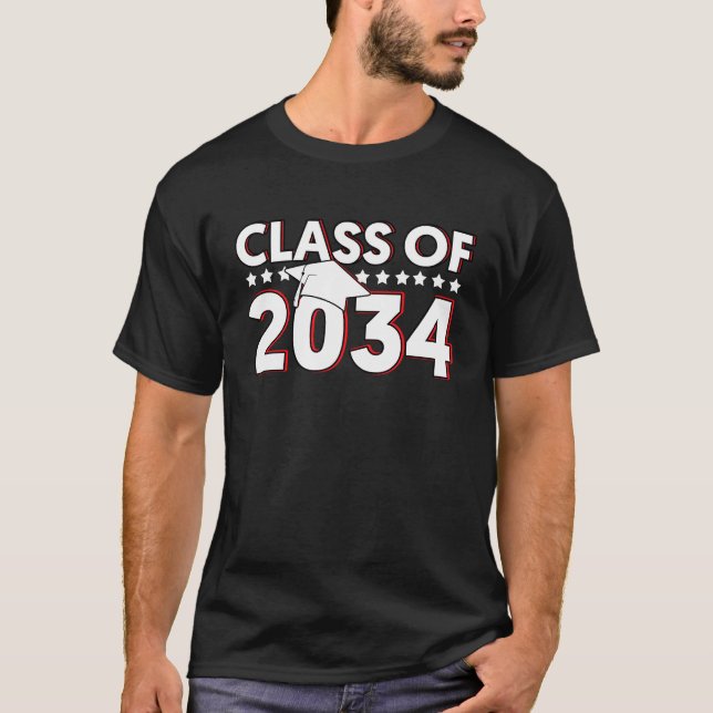 Camiseta Class Of 2034  Senior 2034 Graduation (Anverso)
