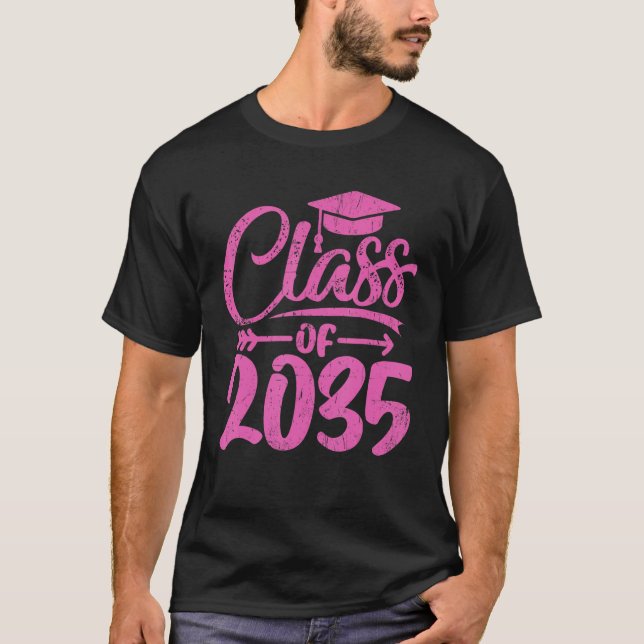 Camiseta Class Of 2035 First Day Kindergarten (Anverso)