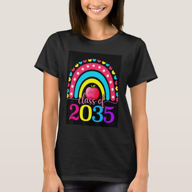 Camiseta Class Of 2035 Grow With Me Graduation First Day Ra (Anverso)
