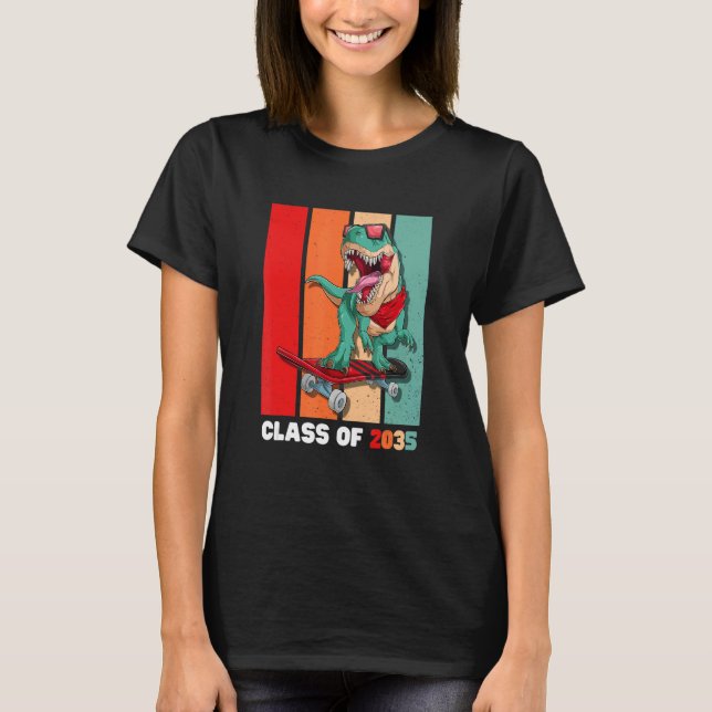 Camiseta Class Of 2035 Grow With Me Kindergarten Graduate (Anverso)