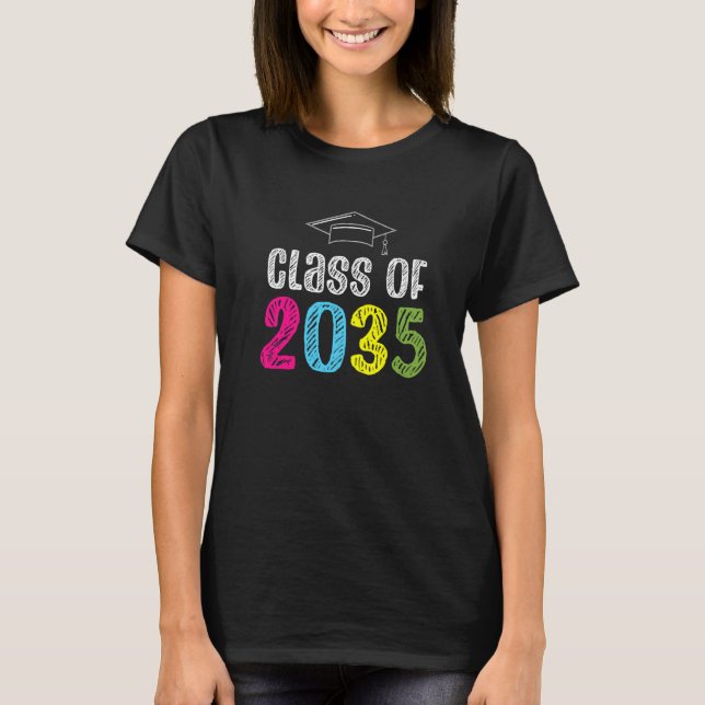 Camiseta Class Of 2035 Kindergarten First Day Back to Schoo (Anverso)