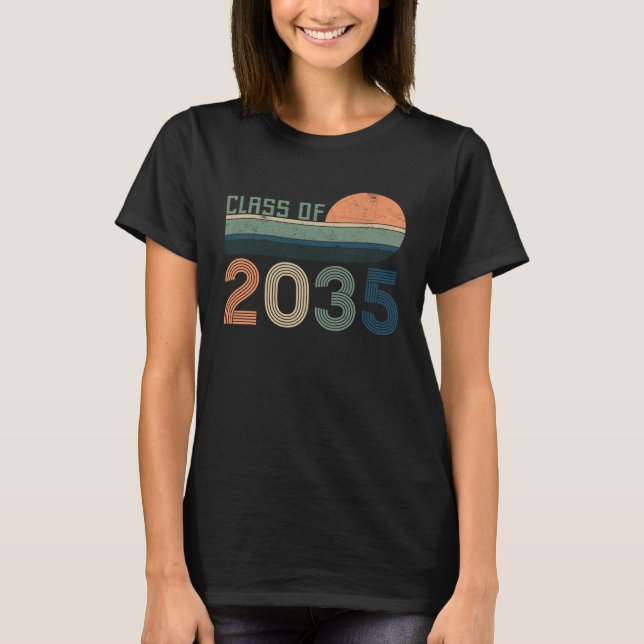Camiseta Class Of 2035 Kindergarten Graduate Graduation Gir (Anverso)