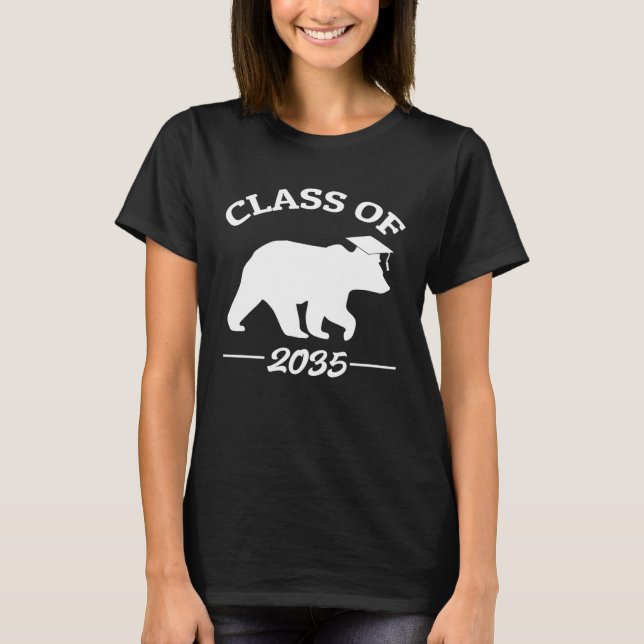 Camiseta Class Of 2035 Kindergarten Graduate Graduation Gir (Anverso)