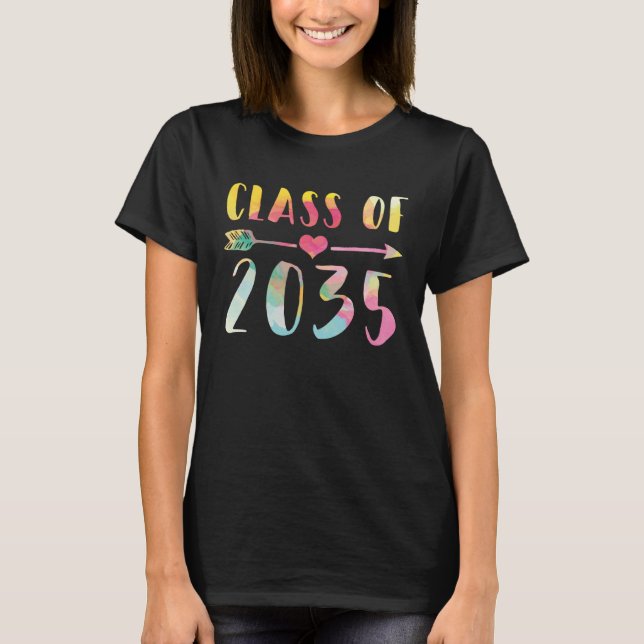 Camiseta Class Of 2035 Pre school Kindergarten Nursery Grad (Anverso)