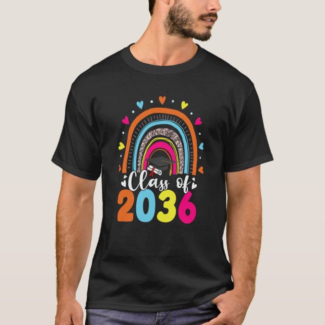 Camiseta Class Of 2036 Senior 36 Graduate Preschool Graduat (Anverso)