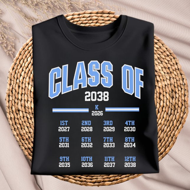 Camiseta Class of 2038 First Day Of Kindergarten Milestone (Subido por el creador)