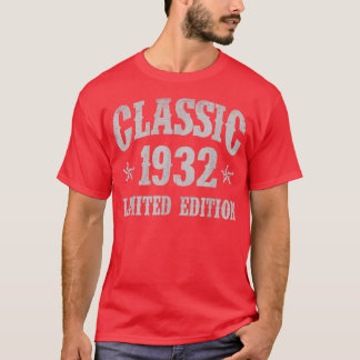 Camiseta Classic 1932 Edición Limitada Año De Nacimiento Bi
