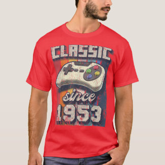 Camiseta Classic 1953 69th Birthday Retro Video Game Contro