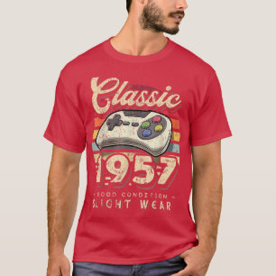 Camiseta Classic 1957 65th Birthday Retro videojuego