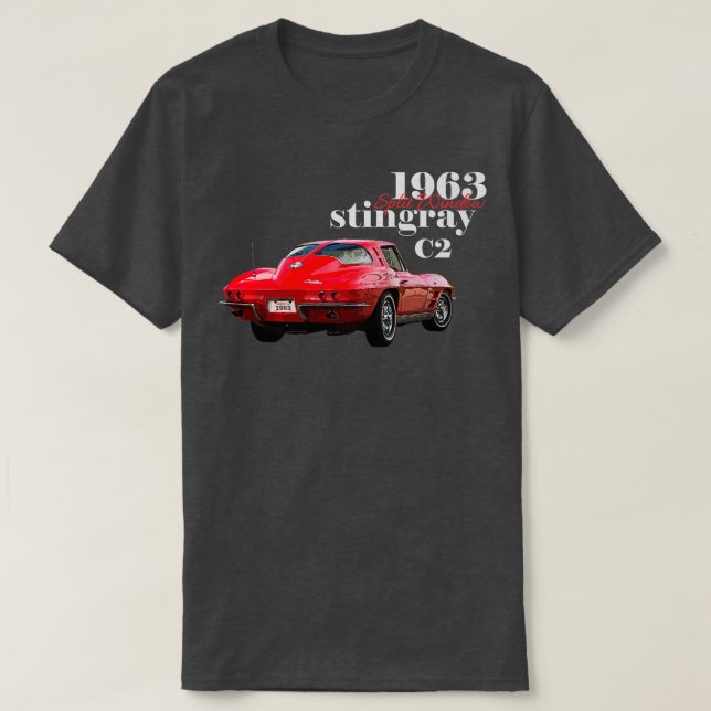 Camiseta Classic 1963 Stingray Split Window American Sports (Diseño del anverso)