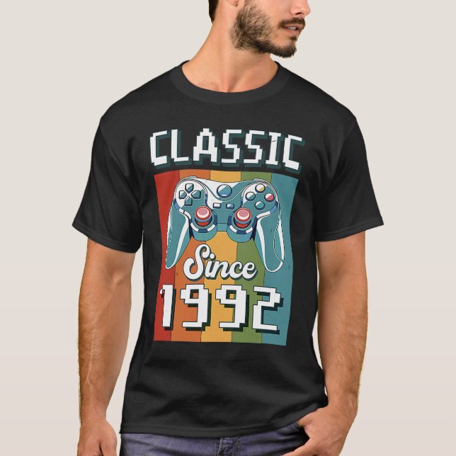 Camiseta Classic 1992 31st Birthday Video Game Controller G (Anverso)