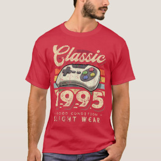 Camiseta Classic 1995 27th Birthday Retro Video Game Contro