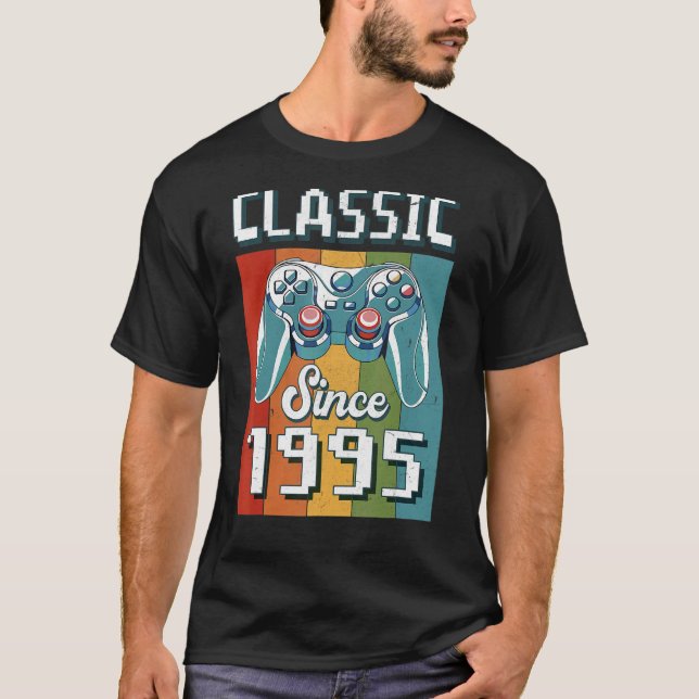 Camiseta Classic 1995 27th Birthday Video Controller G (Anverso)
