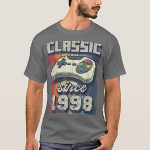 Camiseta Classic 1998 24th Birthday Retro Video Game Contro