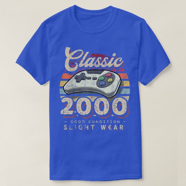 Camiseta Classic 2000 22nd Birthday Retro videojuego (Diseño del anverso)