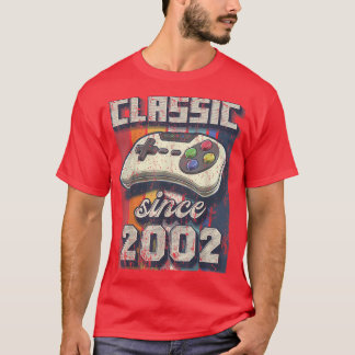 Camiseta Classic 2002 20th Birthday Retro Video Game Contro