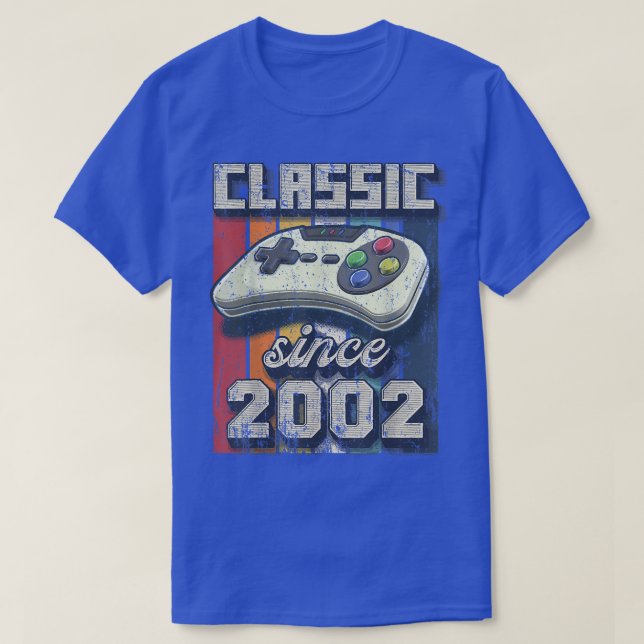 Camiseta Classic 2002 20th Birthday Retro Video Game Contro (Diseño del anverso)