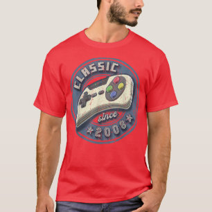 Camiseta Classic 2008 14th Birthday Retro Video Game Contro