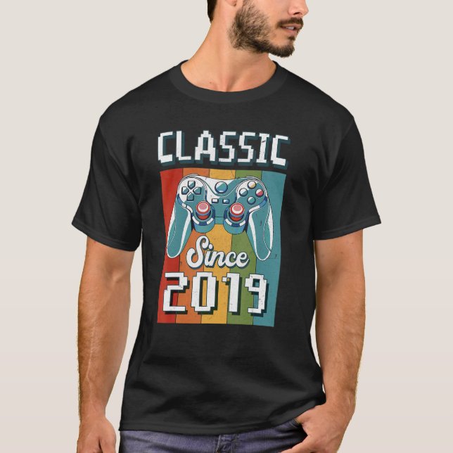 Camiseta Classic 2019 3rd Birthday Video Game Controller (Anverso)