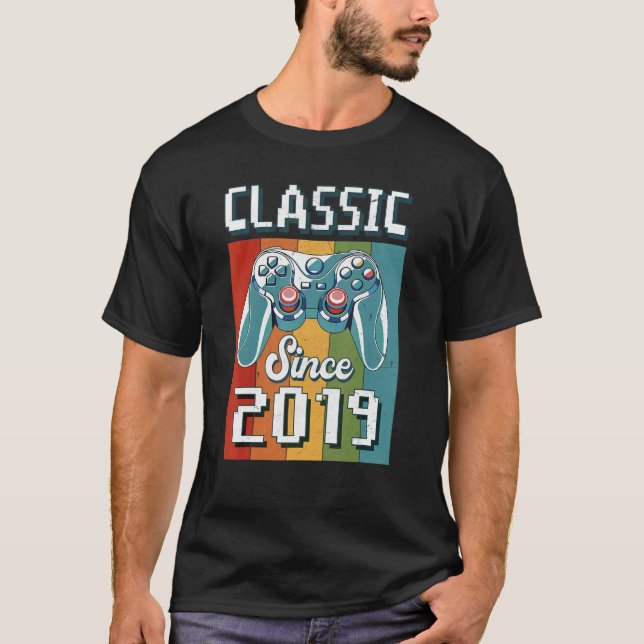 Camiseta Classic 2019 3rd Birthday Video Game Controller (Anverso)
