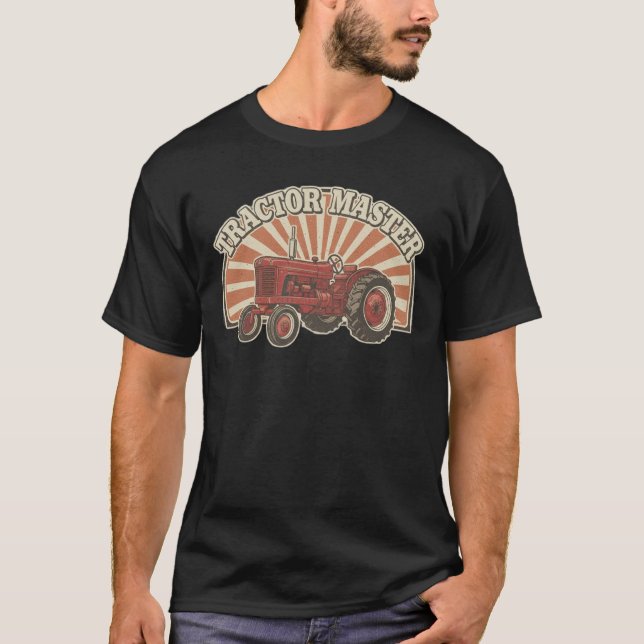 Camiseta Classic American Tractor Retro (Anverso)