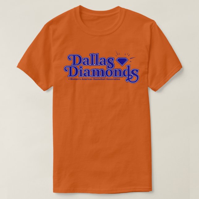 Camiseta Classic Dallas Diamonds WABA Basketball 1979 TShir (Diseño del anverso)