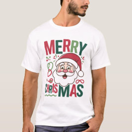 Camiseta Classic Merry Christmas T-Shirt for Festive Cheer