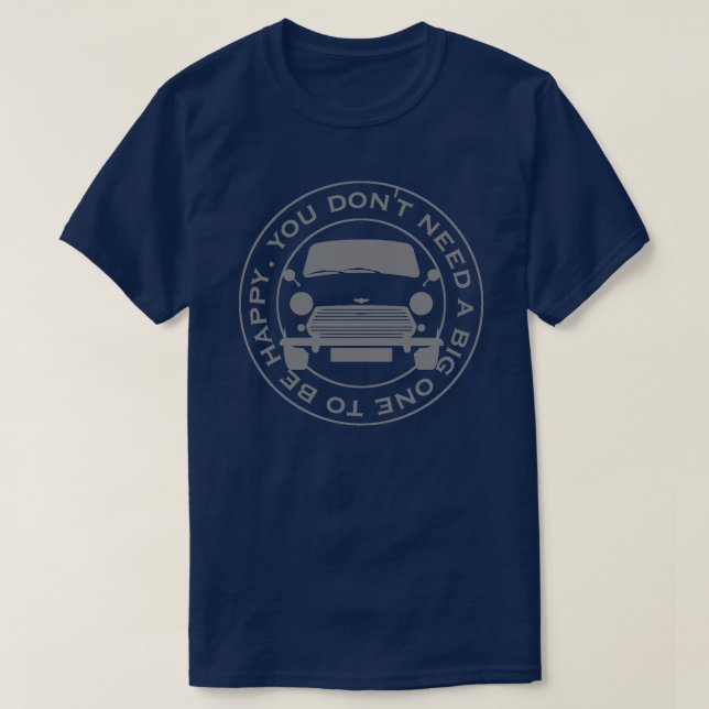 Camiseta Classic Mini Car original de la línea de etiquetas (Diseño del anverso)