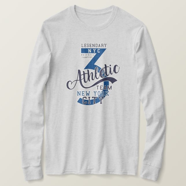 Camiseta Classic New York t-shirt sports fans (Anverso del diseño)