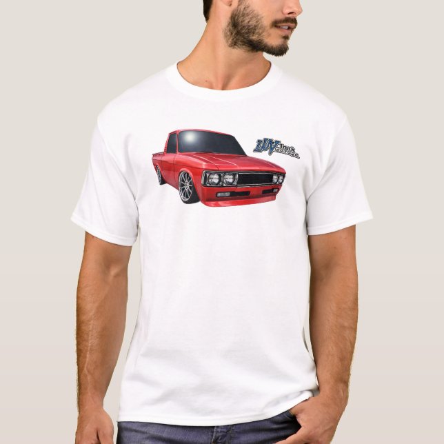 Camiseta Classic Red Slammed Luv Truck LTG Logo (Anverso)