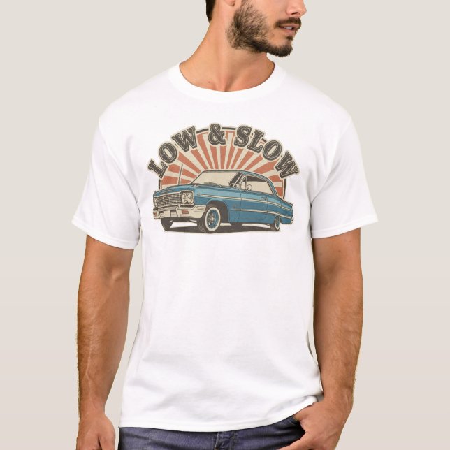 Camiseta Classic Retro american car (Anverso)