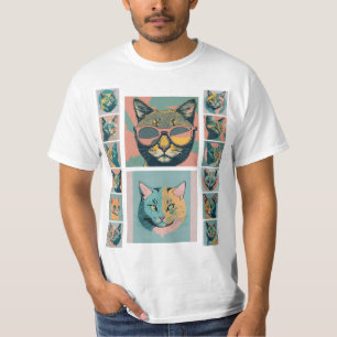 Camiseta Classic retro vintage cat all in one 2