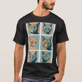 Camiseta Classic retro vintage cat all in one 3