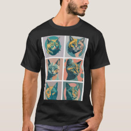 Camiseta Classic retro vintage cat all in one 4