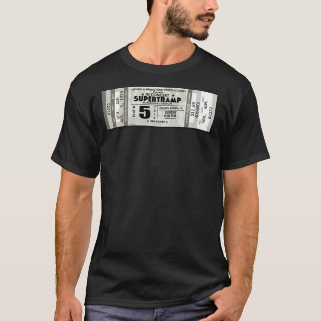 Camiseta CLASSIC ROCK CONCERT TICKET - SUPERTRAMP Classic T (Anverso)