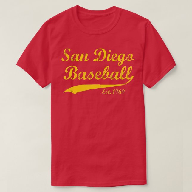 Camiseta Classic San Diego California Baseball Fan Retro Vi (Diseño del anverso)