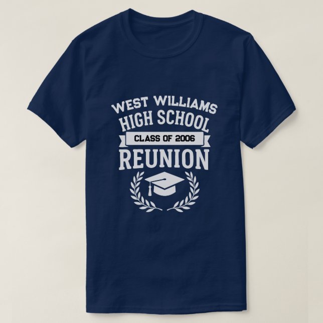 Camiseta Classic School Name High School Class Reunion  (Diseño del anverso)