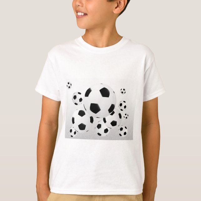 Camiseta Classic Soccer Football Balls Flying Sports (Anverso)