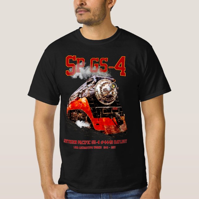 Camiseta Classic Southern Pacific GS-4 Steam Locomotive (Anverso)