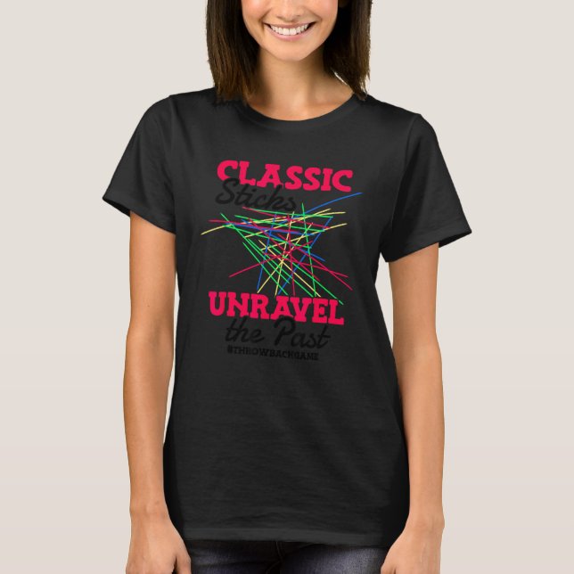 Camiseta Classic Sticks Unravel the Past 90s Kids Game Thro (Anverso)