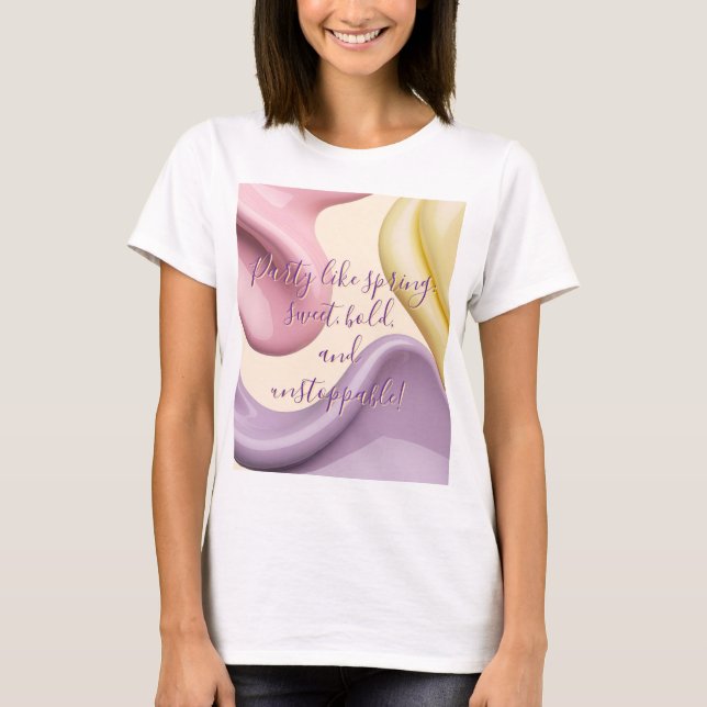 Camiseta Classic t-shirt in stylish abstract graphic (Anverso)