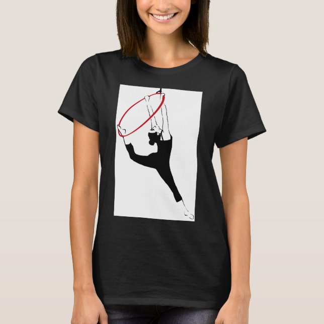Camiseta Classic Tee Shirt with Aerial Hoop Pose (Anverso)