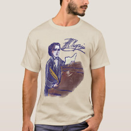 Camiseta Classical Composer Chopin Piano Art Vintage 