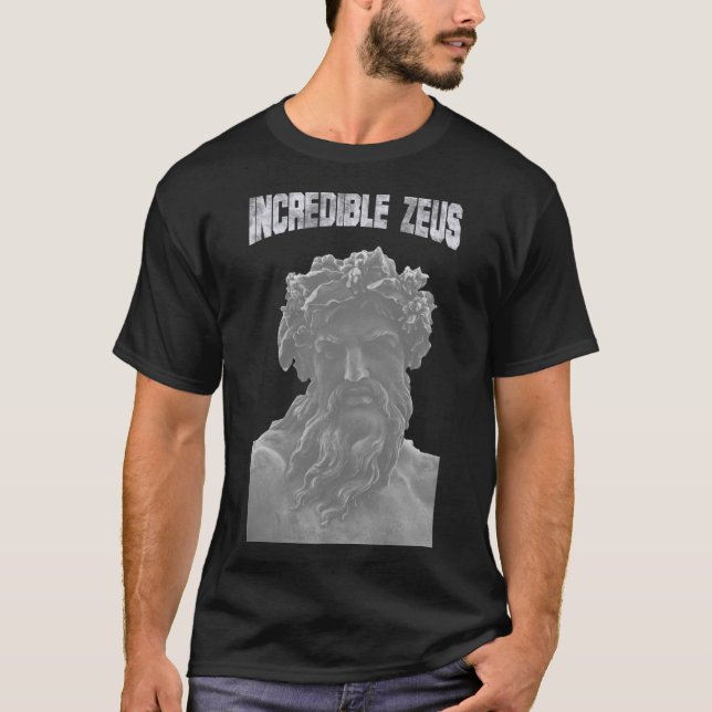 Camiseta Classical Greek God Zeus Bust Graphic Tee (Anverso)