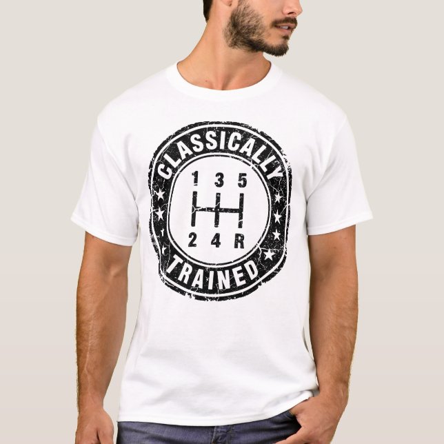 Camiseta Classically Trained Car Guy Manual Transmission (Anverso)