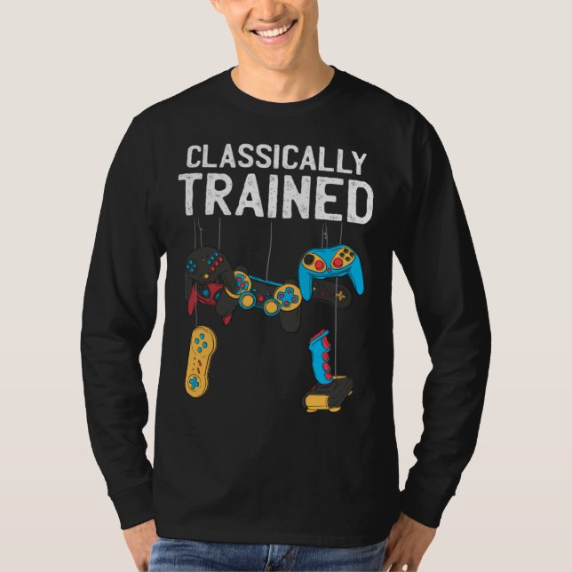Camiseta Classically Trained Retro Video and Computer Gamin (Anverso)