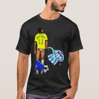 Camiseta Clássico rival del Brasil la Argentina mundial