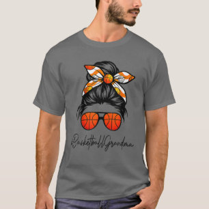 Camiseta Classy Grandma Life Messy Hair Bun Basketball Moth