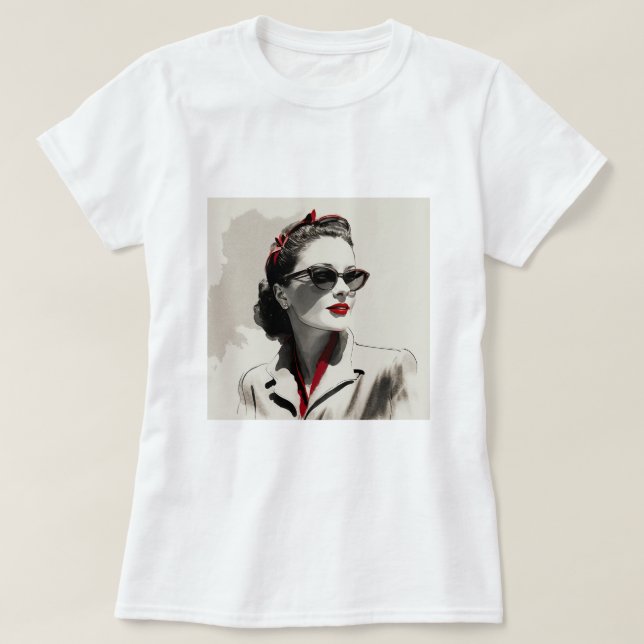 Camiseta Classy Lady in Shades tee (Diseño del anverso)