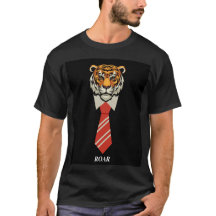 Camiseta Classy Tiger con Corbata – Desi con Actit
